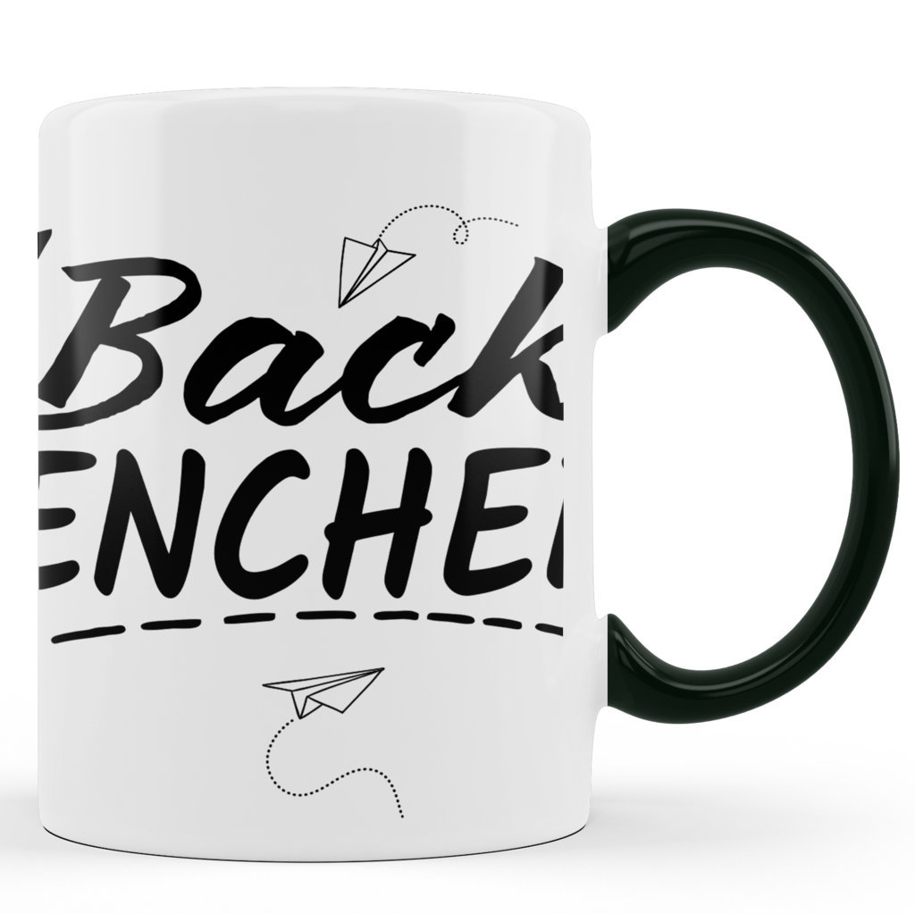 Printed Ceramic Coffee Mug | Back Bencher | 325 Ml 